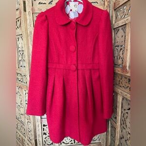 Elegant Red Coat for Girl. Vintage Style
Coat.
Size 10
